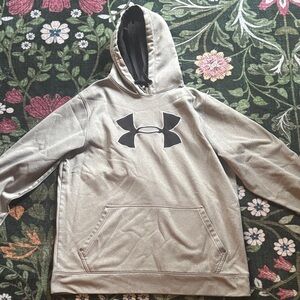 Under Armour Gray Hoodie with Black Logo